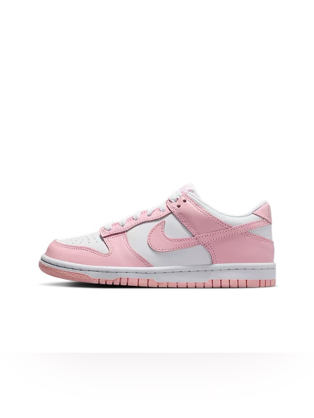 Nike Kids Low-Top Sneakers in Pink and White FB9109-125 NWB